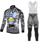 Acqua Sapone Cantina Tollo Zebra Retro Long Sleeve Cycling Set (With Fleece Option)