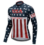 Maglia da ciclismo a stelle e strisce USA