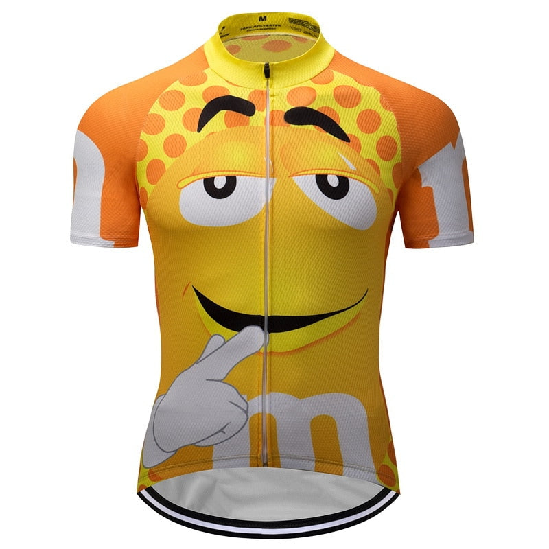 M&Ms Yellow Cycling Jersey Vintage Cycling Shop