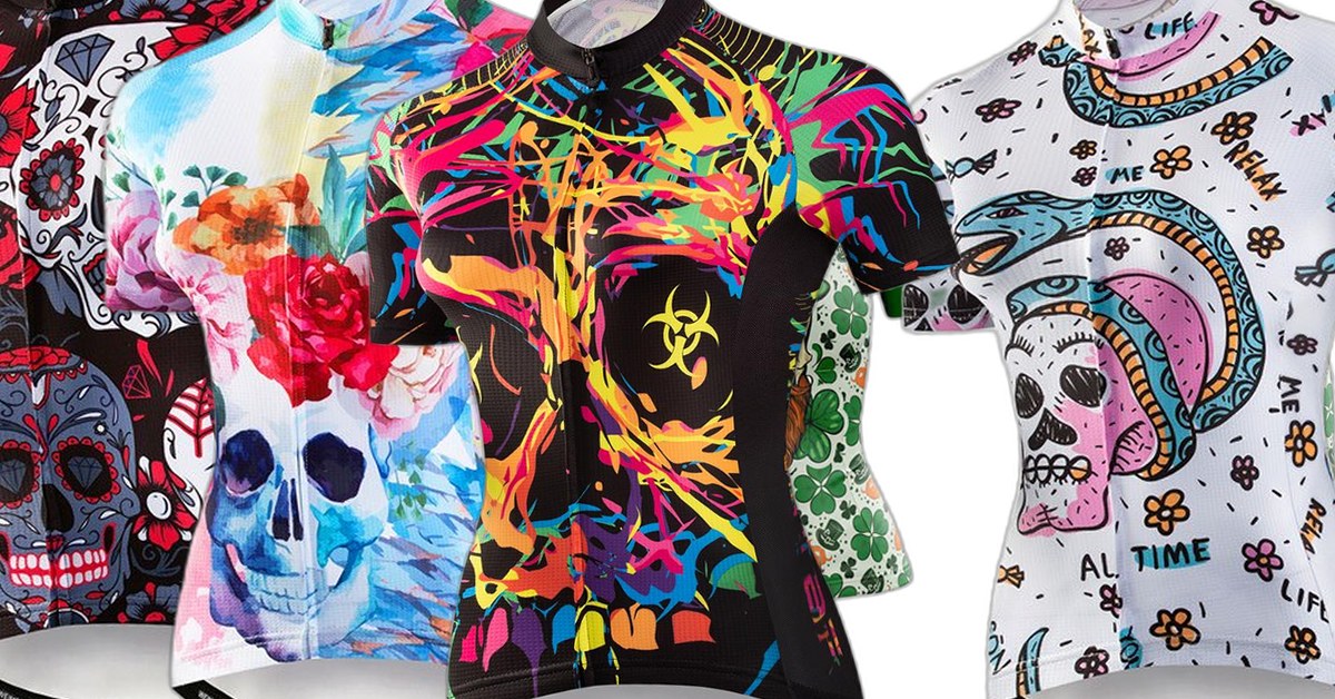 Women's Skull Cycling Jerseys | Bold Designs