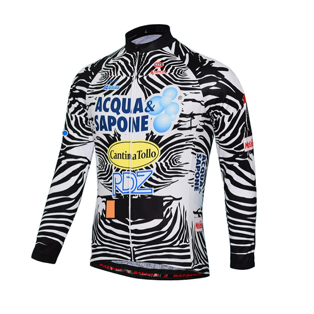 Acqua Sapone Cantina Tollo Zebra Retro Set da ciclismo a maniche lunghe (con opzione pile)