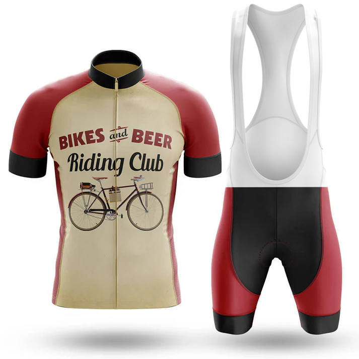 The U.S. Navy Submarine Force Men Short Sleeve Cycling Set includes a cycling jersey and matching bib shorts, creating a sleek kit inspired by the Submarine Force for dedicated cyclists.