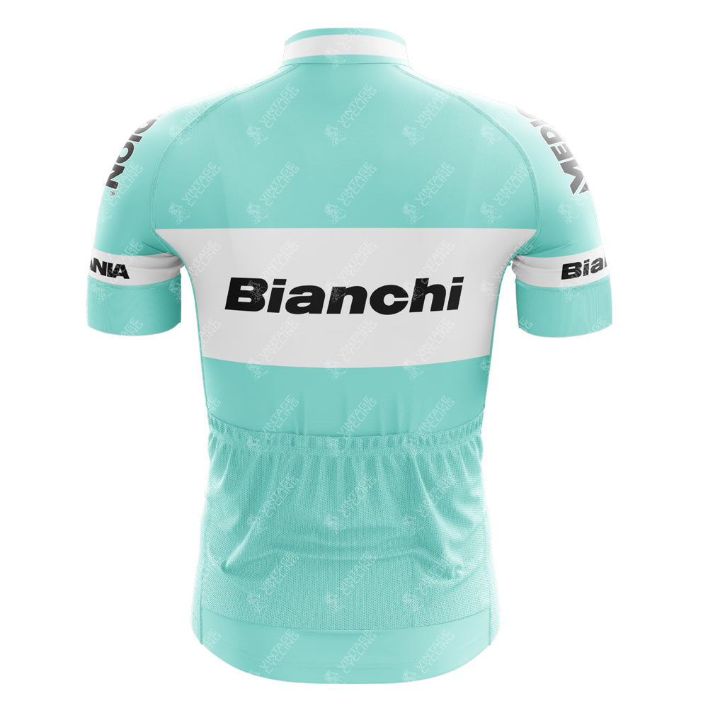 Bianchi Grey Green Retro Short Sleeve Cycling Set – Vintage