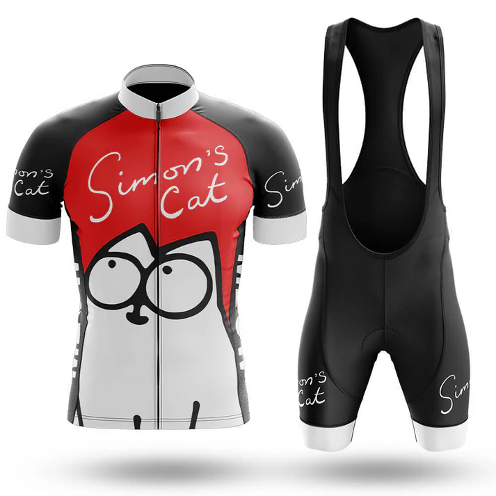 The U.S. Coast Guard Men Short Sleeve Cycling Set features a performance jersey with Coast Guard text and logo in red, white, and blue. Matching black bib shorts complete the set with coordinating text on the leg and side panels.
