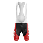 Discover the Clas Cajastur Retro Cycling Set, featuring a stylish white upper with red and black shorts adorned with bold text and logos. Designed for peak performance, it combines retro flair with modern comfort. Refer to our size guide for your perfect fit on every ride.