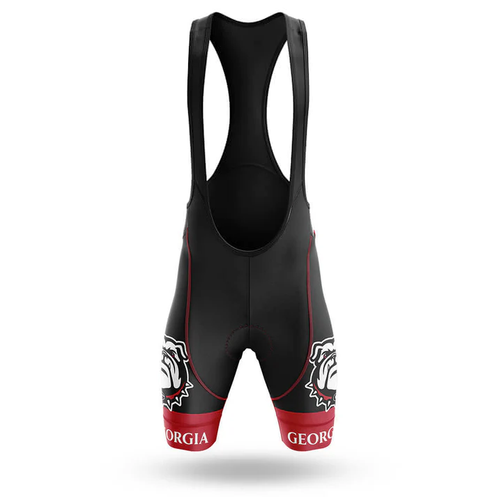 The U.S. Army Veteran Short Sleeve Cycling Set features black bib shorts with red bands, US Army Veteran logo, and "U.S. ARMY" in white on both legs, plus two shoulder straps. Pairs perfectly with a breathable cycling jersey for customizable gear.