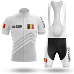 The Austria Black Men Short Sleeve Cycling Set includes a performance cycling jersey and black-paneled bib shorts with white suspenders, offering style and comfort for any ride. The design features AUSTRIA text, Austrian flag patches, and chevron stripes.