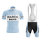 Bianchi Blau Retro Kurzarm Radfahren Set