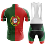 Front and back views of the Peeking Black Cat Men Short Sleeve Cycling Set, featuring a bib short with black padding and white straps.