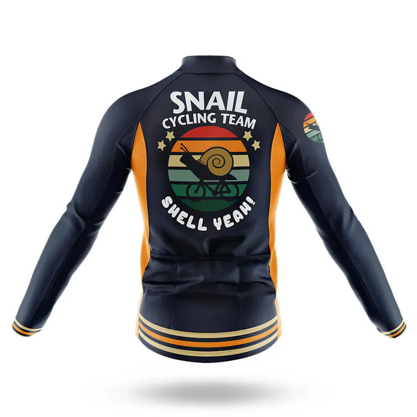 Snail Cycling Team Men Long Sleeve Cycling Jersey
