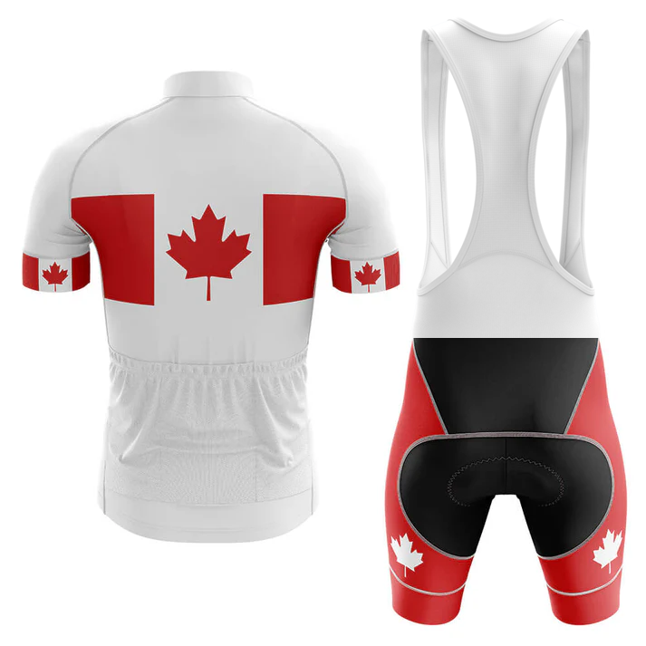 The Belgium Men Short Sleeve Cycling Set is a performance jersey and bib shorts featuring bold red, black, and white accents inspired by the Belgian flag for a striking look.