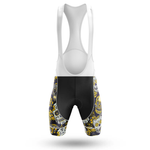 The U.S. Navy Veteran Old Man Men Short Sleeve Cycling Set is displayed on a plain white background, featuring distinct short sleeves and a design tailored for cycling enthusiasts.