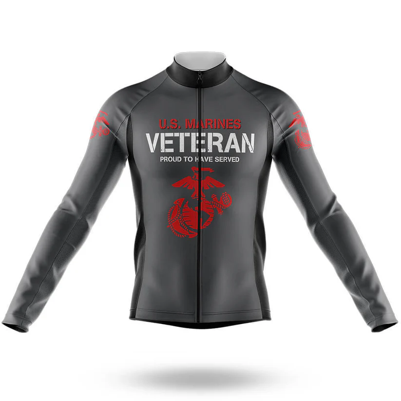 USMC Cycle Corps Men Long Sleeve Cycling Jersey