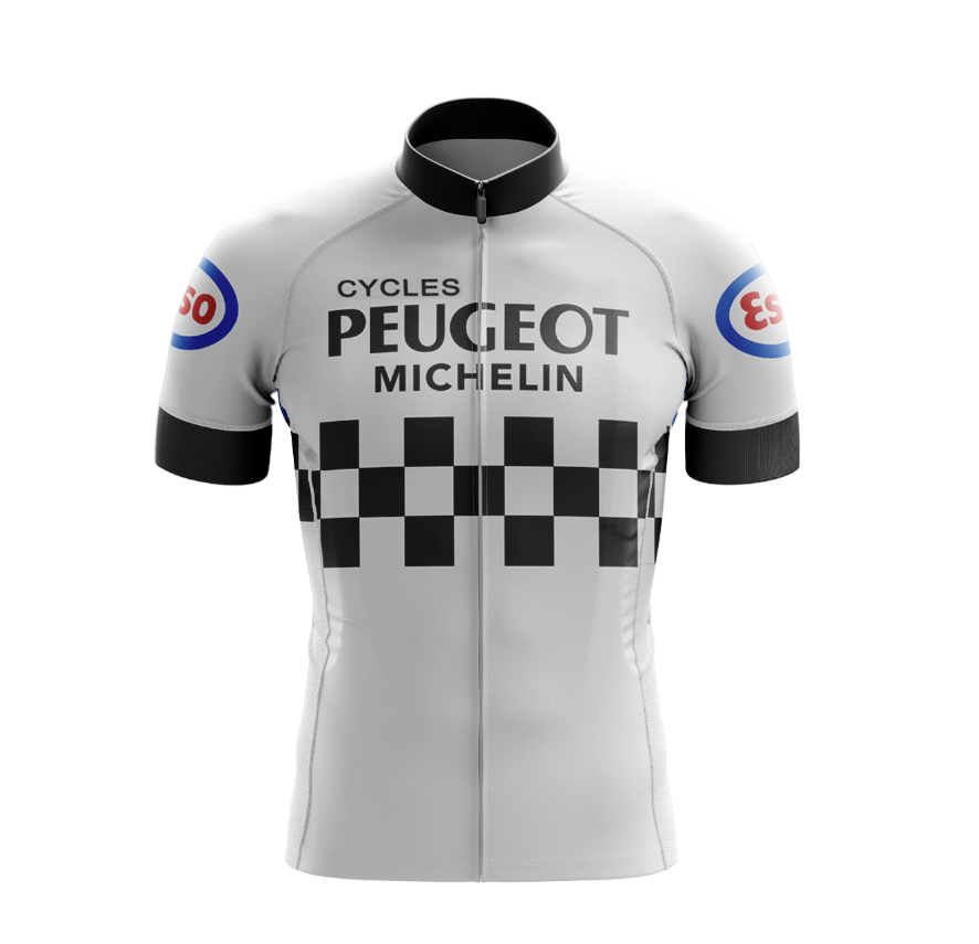 PEUGEOT V1 Retro Retro Cycling Jersey