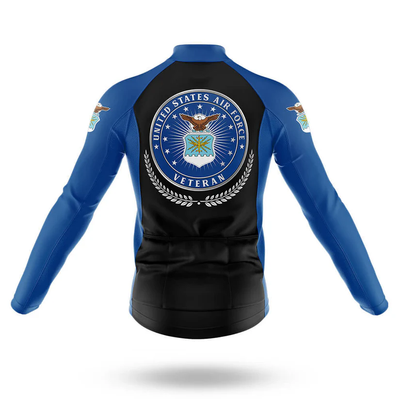 U.S. Air Force Veteran Long Sleeve  Cycling Jersey