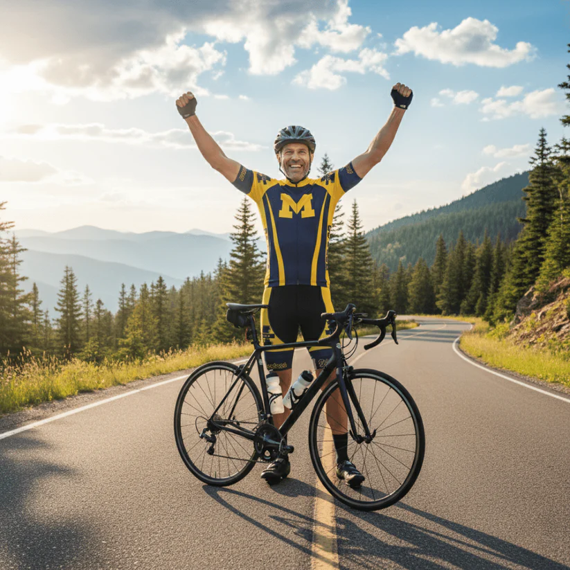 University of Michigan Short Sleeve Cycling Set