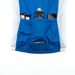 The Big Foot Sasquatch Cycling Jersey Set includes pockets designed to hold two energy bar packets, a water bottle, and a smartphone, all crafted from lightweight polyester for cycling comfort.