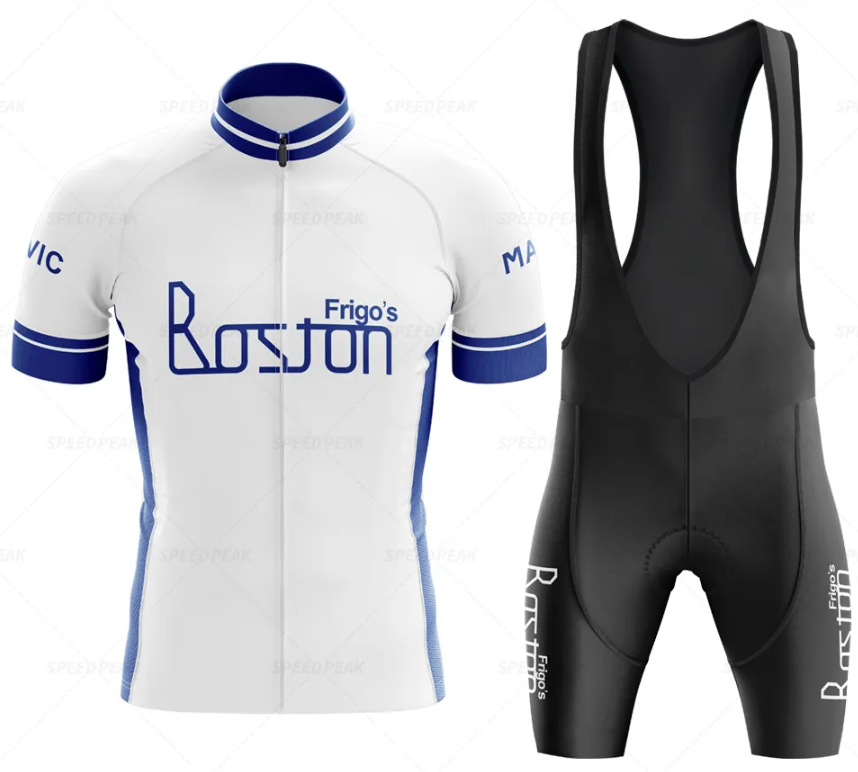 Frigo's Boston Maglia retrò da ciclismo 