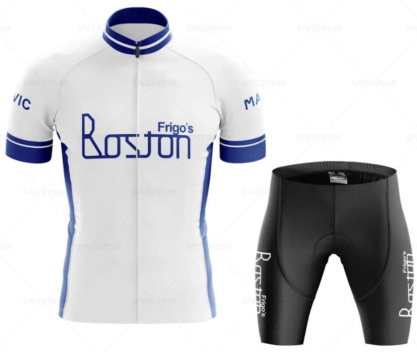 Frigo's Boston Maglia retrò da ciclismo 