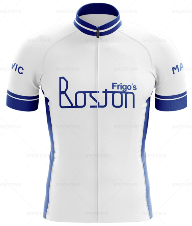 Frigo's Boston Maglia retrò da ciclismo 