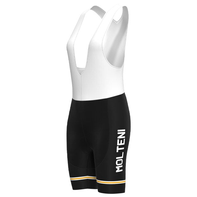 Women's Molteni Black Retro Cycling Jersey Set